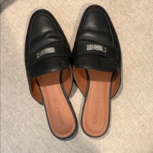 Coach slide on mules
